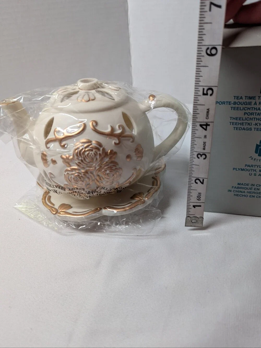 Partylite Tea Time Tealight Holder P7301 Brand New In Box